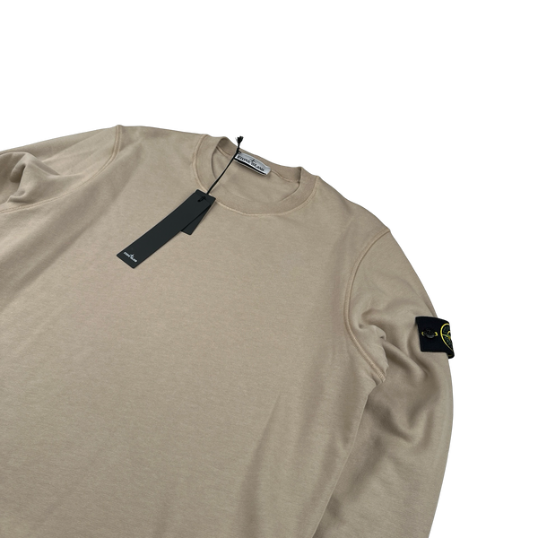 Stone Island 2023 Mocha Crewneck Sweatshirt - Large