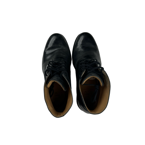 CP Company Black Smart Laced Leather Shoes - UK 7