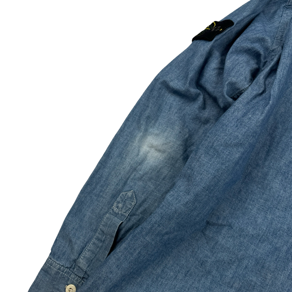 Stone Island 2014 Denim Cotton Overshirt - Small