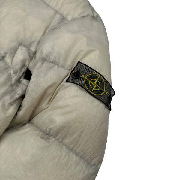 Stone Island 2009 Opaque Nylon Tela Down Dual Hood Jacket - Medium