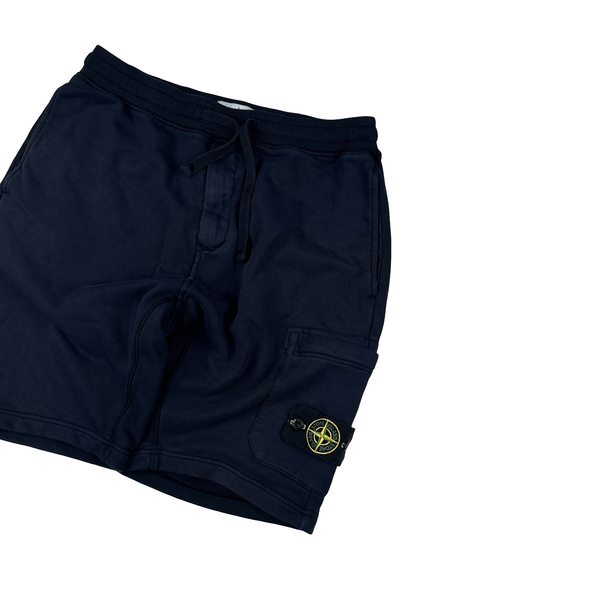 Stone Island 2020 Navy Cotton Shorts - Medium