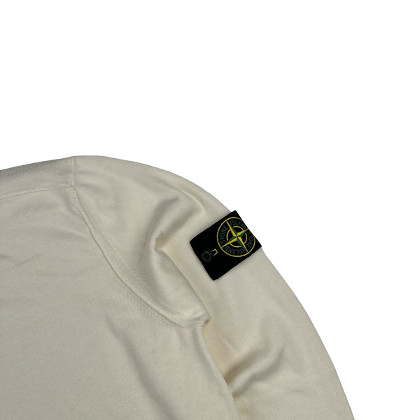 Stone Island 2022 Cream Soft Knit Jumper - Large