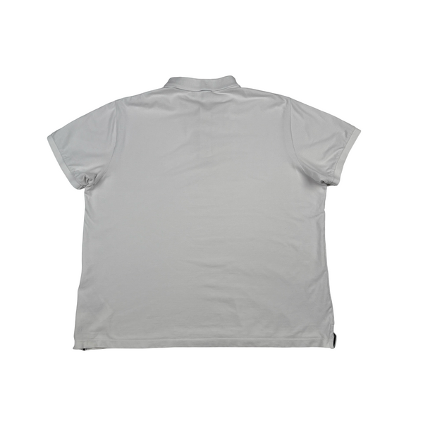 Stone Island 2022 Stellina White Compass Cotton Polo Shirt - 3XL