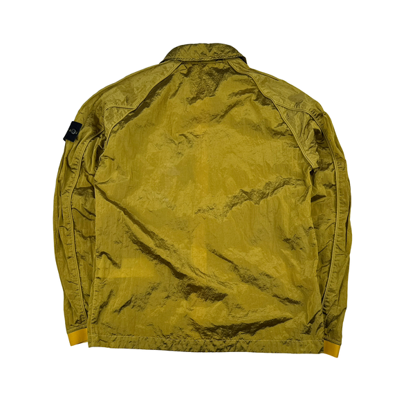 Stone Island 2022 Yellow Nylon Metal Overshirt - Small