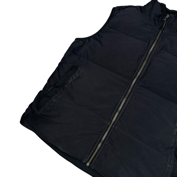Stone Island 2016 Black David Jersey-TC Down Gilet - XL