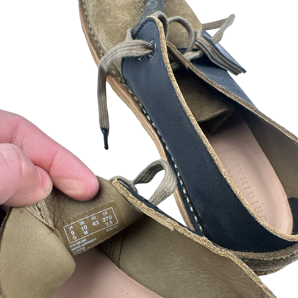 CP Company x Clarks Originals Beige Suede Shoes - UK 10