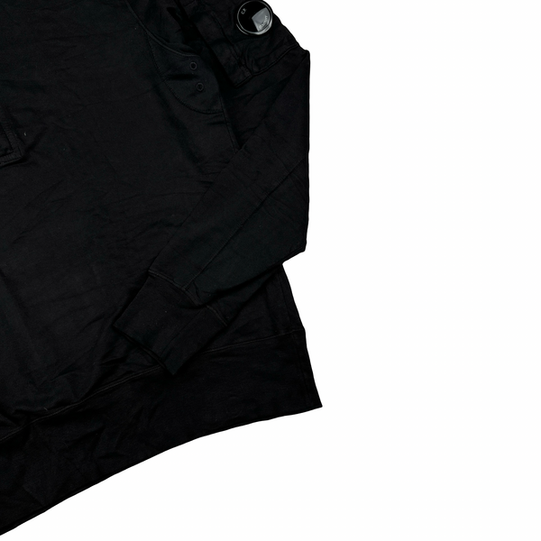CP Company Black Lens View Quarter Buttoned Jumper - Large