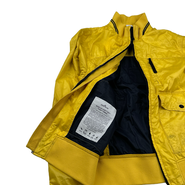 Stone Island 2013 Yellow Micro Rip Stop Tyveck Shield Jacket - Medium