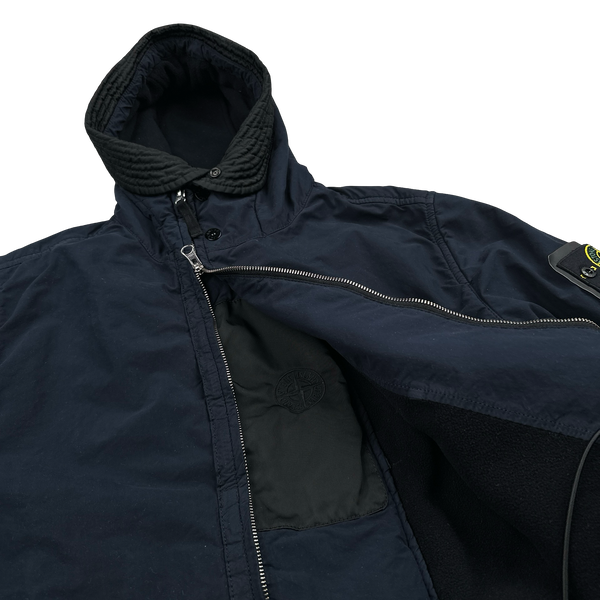 Stone Island 2022 Navy Micro Pile David TC Jacket - XL