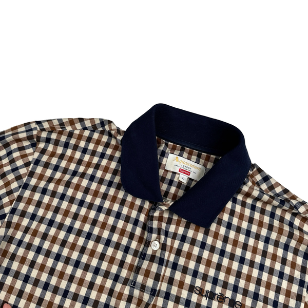 Aquascutum X Supreme Checked Longsleeve T Shirt - Large