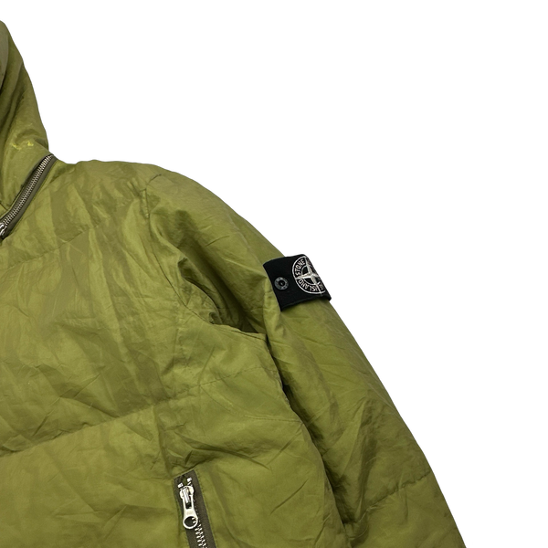 Stone Island AW2000 Hooded Green Pure Metal Shell - XL