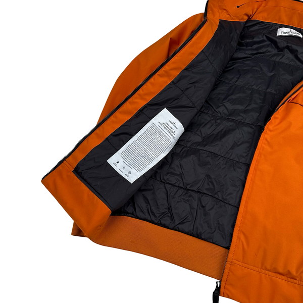 Stone Island 2019 Orange Soft Shell R Primaloft Jacket - Medium