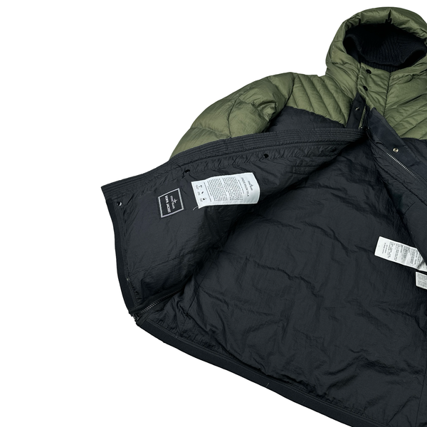 Stone Island 2011 Two Tone Opaque Nylon Tela Down Puffer Jacket - Small