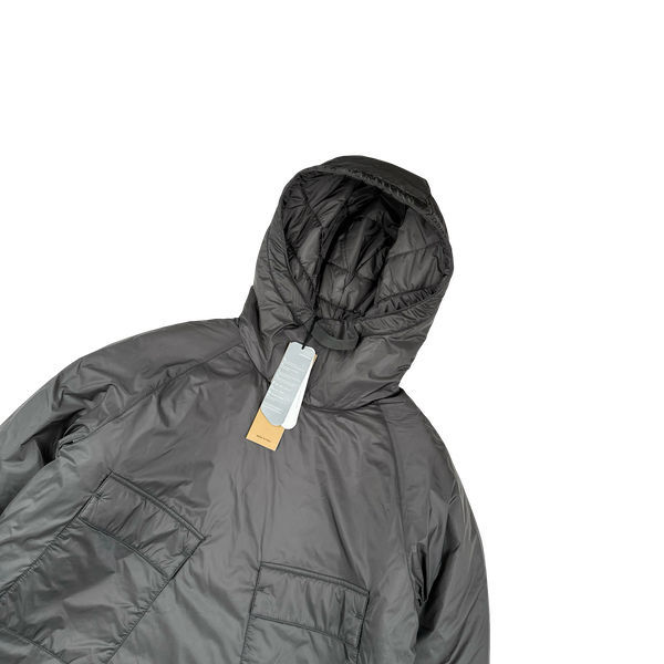 Ten C Charcoal Hooded Primaloft Mid Layer Padded Pullover Jacket - Large
