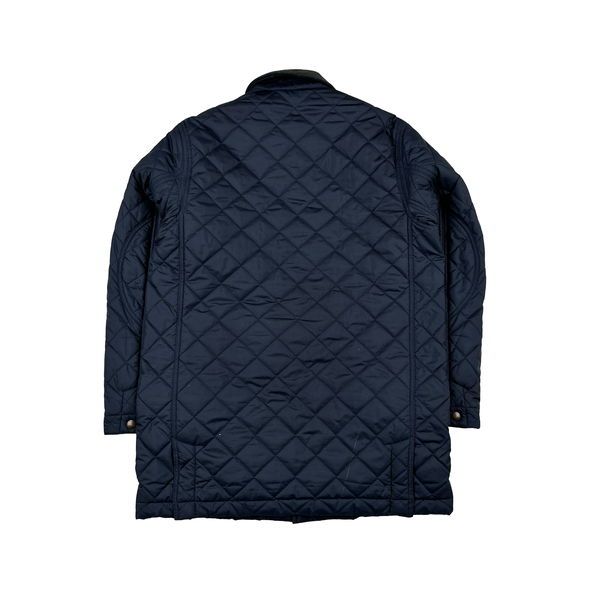 Ralph Lauren Navy Diamond Quilted Jacket - Small