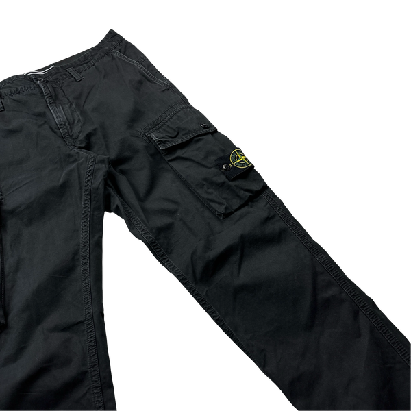 Stone Island Black SL Cotton Cargos - 30"