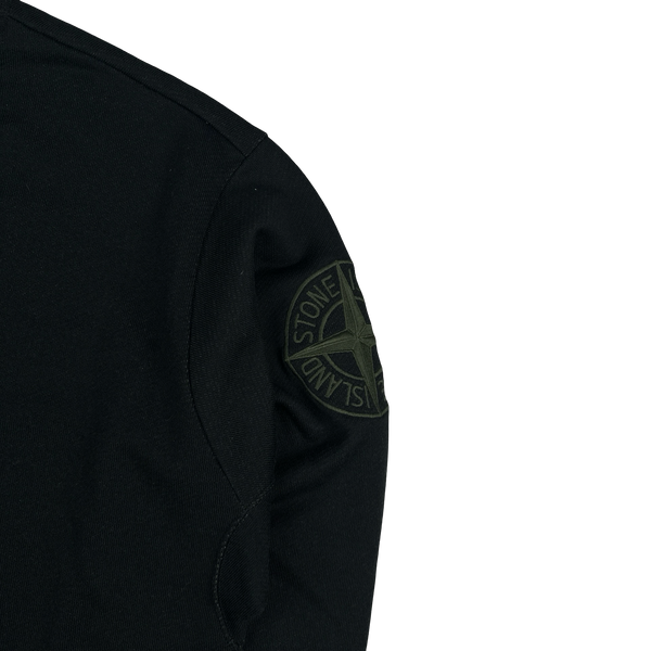 Stone Island 2021 Cotton Double Lined Ribbed Neck Embroidered Compass Jumper - XXL