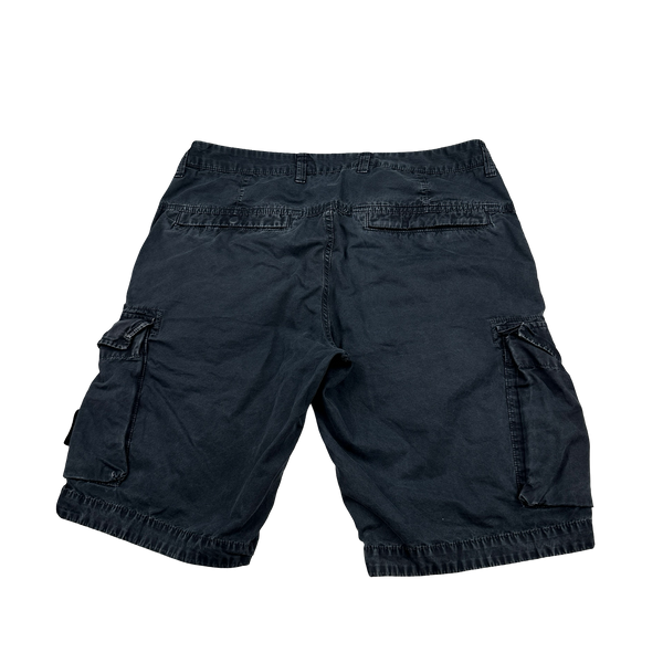 Stone Island 2020 Navy Cotton Cargo Shorts - 32"
