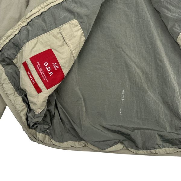 CP Company Khaki GDP Hooded Polartec Goggle Jacket - Small