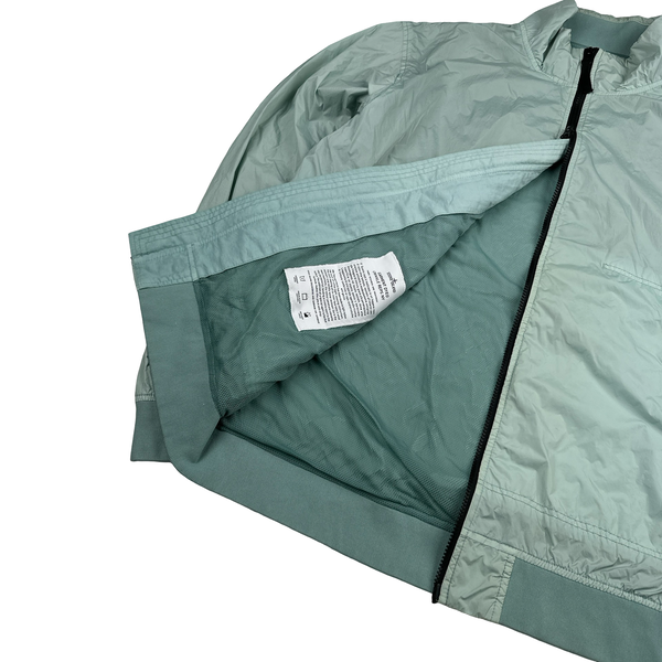Stone Island 2023 Aquamarine Green Garment Dyed Crinkle Reps Jacket - XXL