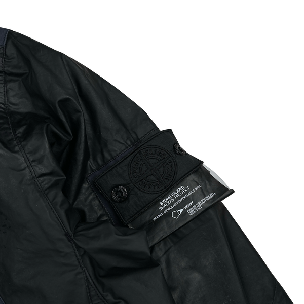 Stone Shadow Project ノーカラー ジャケット Stone Island 2013 Shadow Project Navy Gommato-R Hooded Jacket