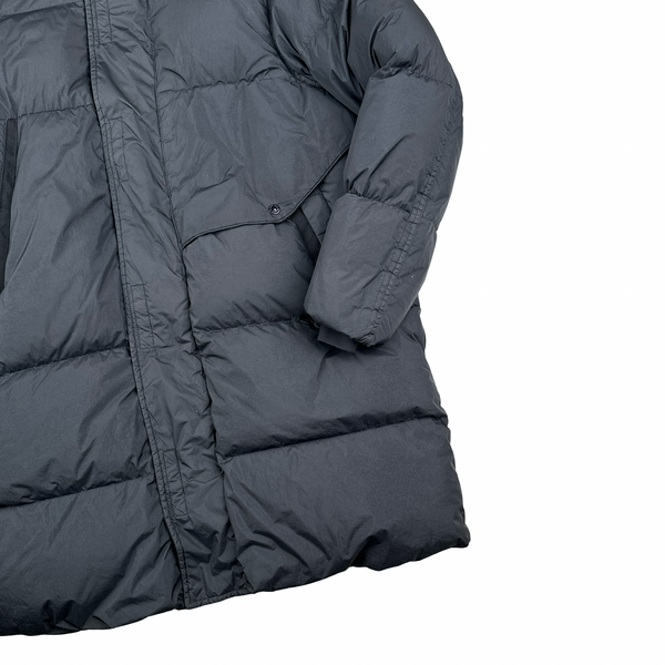 Stone Island 2023 Black Garment Dyed Crinkle Reps Down Puffer - XL