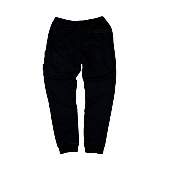 Stone Island 2022 Black Tracksuit Bottoms - Large
