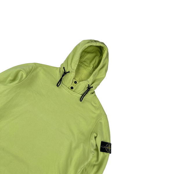 Stone Island 2019 Lime Pullover Hoodie - Large
