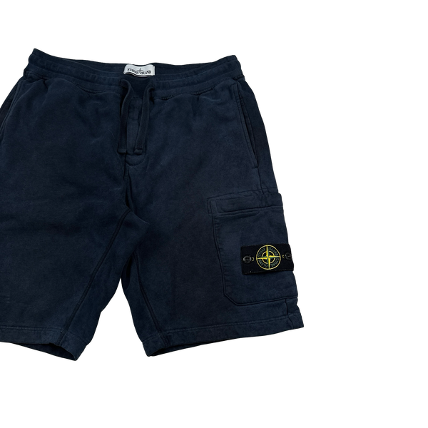 Stone Island 2021 Navy Cotton Shorts - Medium