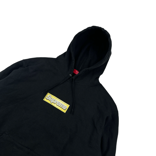 Supreme Black Heavyweight Cotton Bling Box Logo Hoodie - XL