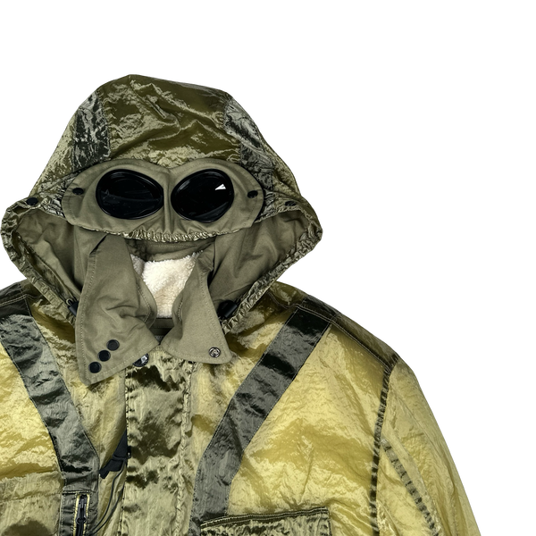 CP Company Green Kan D Shearling Lined Goggle Jacket - Large