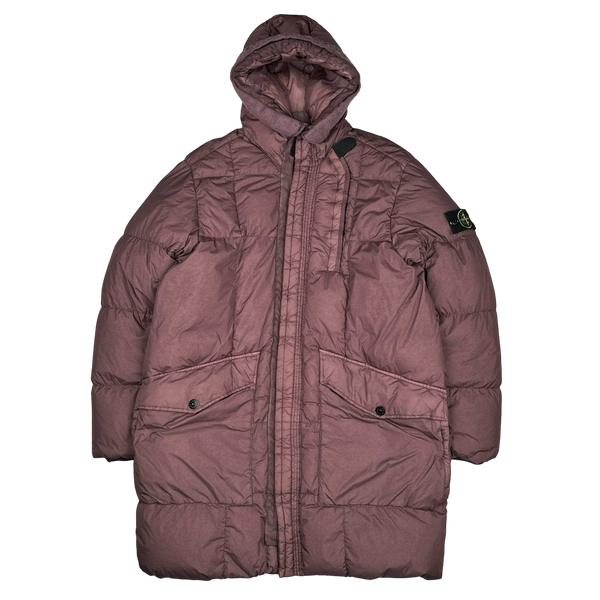 Stone Island 2018 Blush Long Down Filled Parka Jacket - Large