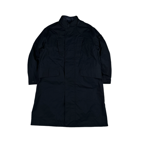 Stone Island 2023 Navy O-Ventile Ghost Piece Dual Layer Long Jacket - Medium