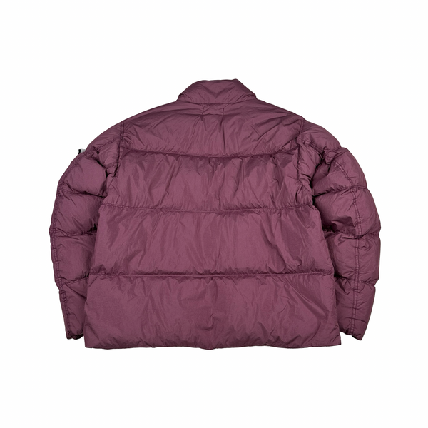 Stone Island 2024 Magenta Crinkle R-NY Down Puffer Jacket - Medium