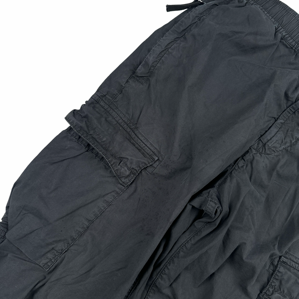 Stone Island 2022 Black Parachute Cargo Trousers - 30"