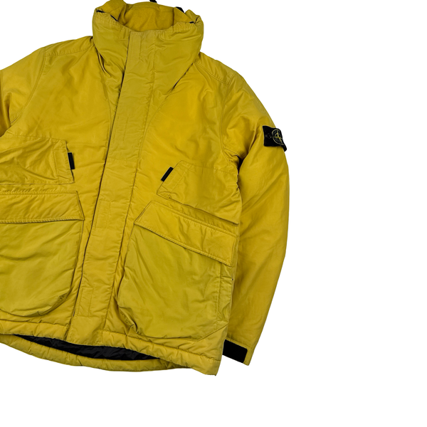 Stone Island 2018 Yellow Micro Reps Primaloft Lined Jacket - Large