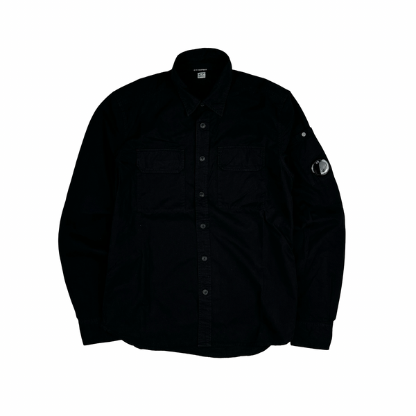 CP Company Black Lens View Button Up Overshirt - XS