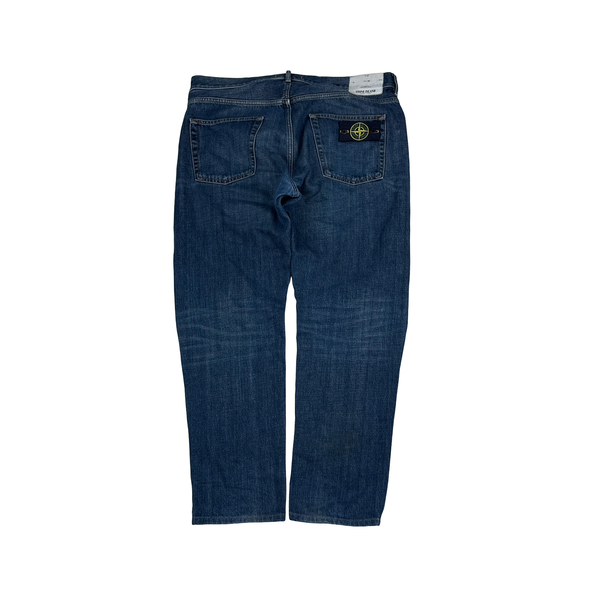 Stone Island 2013 Mid Blue Denim Type Re Fit Jeans - 36”