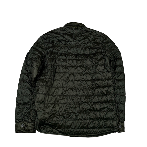 Stone Island 2015 Dark Green Down Filled Overshirt - Large