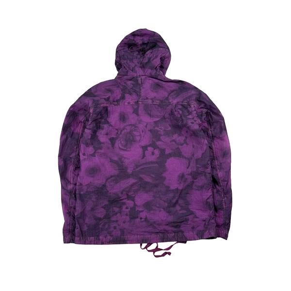 Nemen Purple Print Lightweight Windbreaker Jacket - Medium