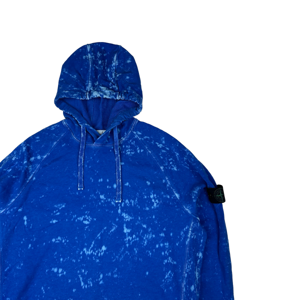 Stone Island 2022 Camo OVD Blue Pullover Hoodie - XL
