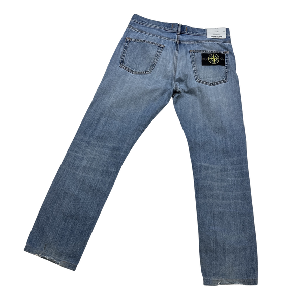 Stone Island 2013 Light Blue Denim Regular Fit Jeans - 32"