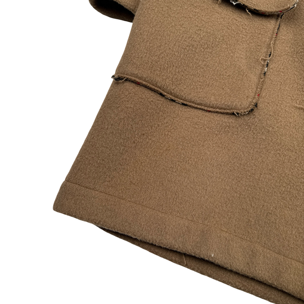 Burberry Lana Wool Blend Hooded Duffle Coat - XL