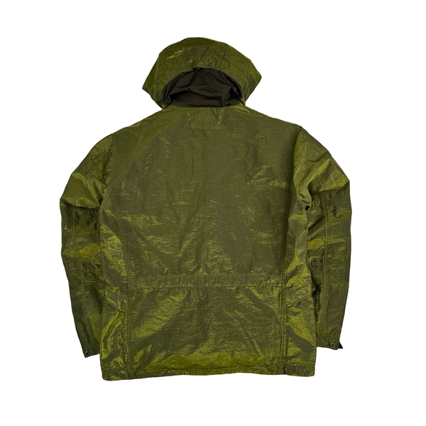 CP Company P.Ri.S.M Green Prismatic Ripstop Membrane Hooded Jacket - Large