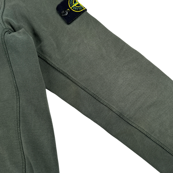 Stone Island 2015 Green Cotton Crewneck Sweatshirt - Large