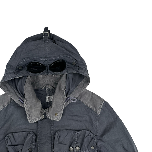 CP Company Purple Chrome Shimmer Goggle Watch Viewer Jacket - Medium
