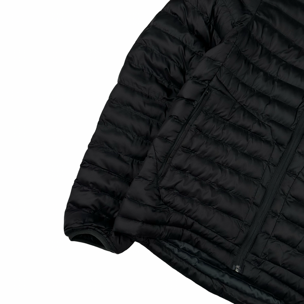 North Face Black Circular Down Hooded Puffer Jacket - Small