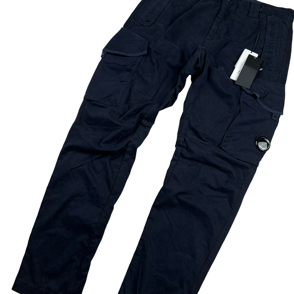 CP Company Navy Stretch Ergonomic Fit Cargo Trousers - XL