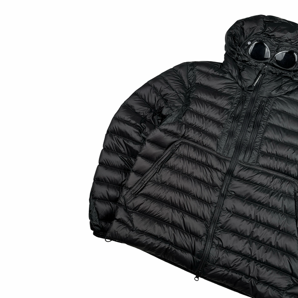 CP Company Black Down Filled DD Shell Goggle Puffer Jacket - Medium