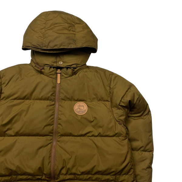 Stussy Brown Multipocket Puffer Jacket - Medium